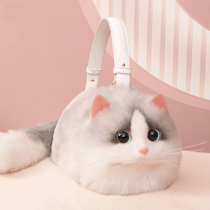 Realistic 3D Kitty Purse